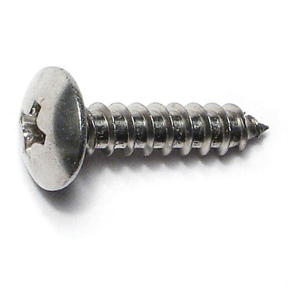 #8 x 3/4" 18-8 Stainless Steel Phillips Truss Head Sheet Metal Screws