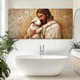thumbnail image 4 of Hieng Wall Art,Jesus And Lamb Canvas Wall Art,Christian Wall Decor,Jesus Poster,Printed Pictures,Painting,Wall Decor Living Room,Church,Bedroom（Only canvas）, 4 of 6