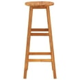 thumbnail image 6 of vidaXL Solid Acacia Wood Bar Stools - Set of 2, Brown, 6 of 11