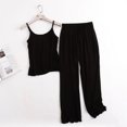 thumbnail image 1 of Pijama Sexy para Mujer, traje de pantalón y camisa con tirantes, ropa de dormir cómoda, Modal, fina, Verano, 1 of 4