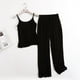 thumbnail image 1 of Pijama Sexy para Mujer, traje de pantalón y camisa con tirantes, ropa de dormir cómoda, Modal, fina, Verano, 1 of 4