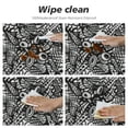 thumbnail image 4 of Nawypu Black Round Fitted Table Cloth Cover Elastic ​Edged Gothic Classical Bridal Composition Table Cloth ​ Round Dining Table Covers for Kitchen Picnic Party  Tables, 4 of 7