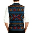 thumbnail image 4 of Christmas Men's Sweater Vests V-Neck Sleeveless Button Up Cardigan Big and Tall Sweater Vest, 4 of 7
