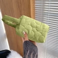 thumbnail image 4 of Bolsa Bolso de mano acolchado con estampado de flores para mujer Mini billetera con cremallera (verde) Ehuebsd Nuevos Originales, 4 of 6