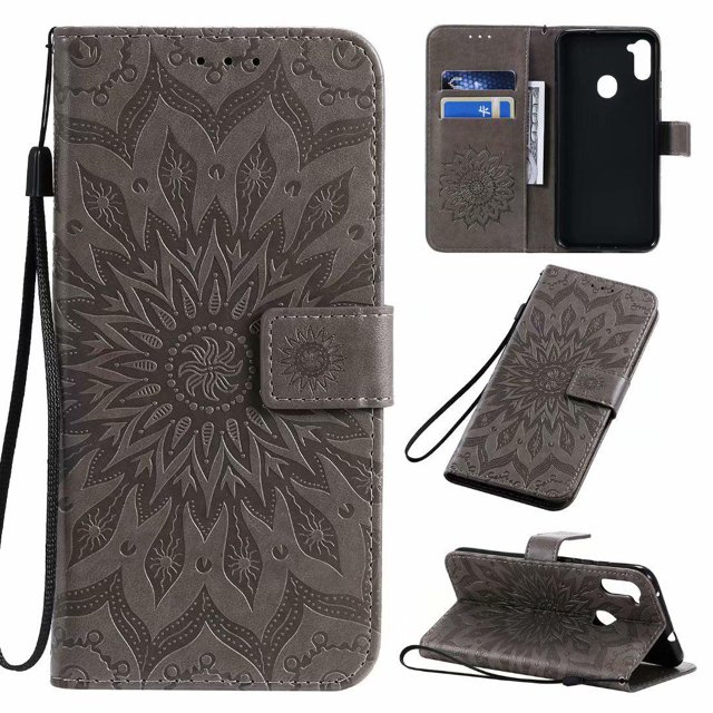 ZHAOCHENG Funda para Samsung Galaxy A51 con tarjetero RFID, tapa tipo libro, magnética, de poliuretano, color negro