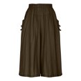thumbnail image 4 of Gspmoly Shorts Short pour Femmes, Jupe Plissée Décontractée Taille Haute pour Femmes Grande Taille, de Golf pour Femmes jusqu'à 70 % de Rabais Café L, 4 of 9