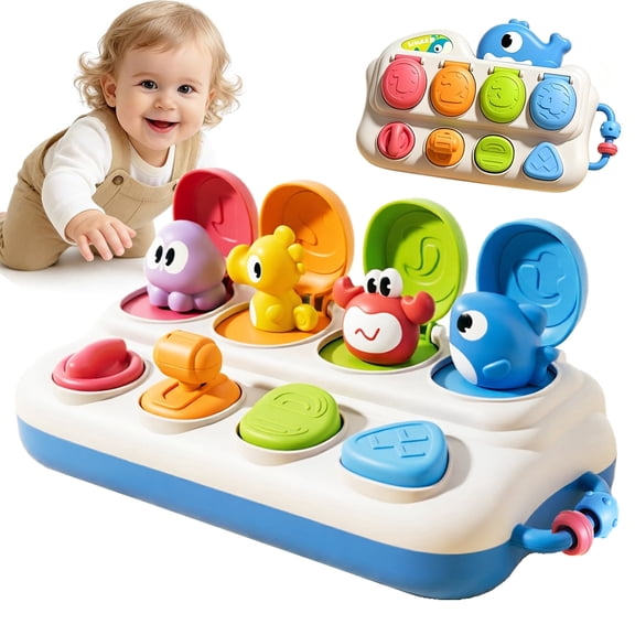 Montessori Learning Toys, Early Developmental Cause and Effect Toys for Ages 18 Months  Boys Girls