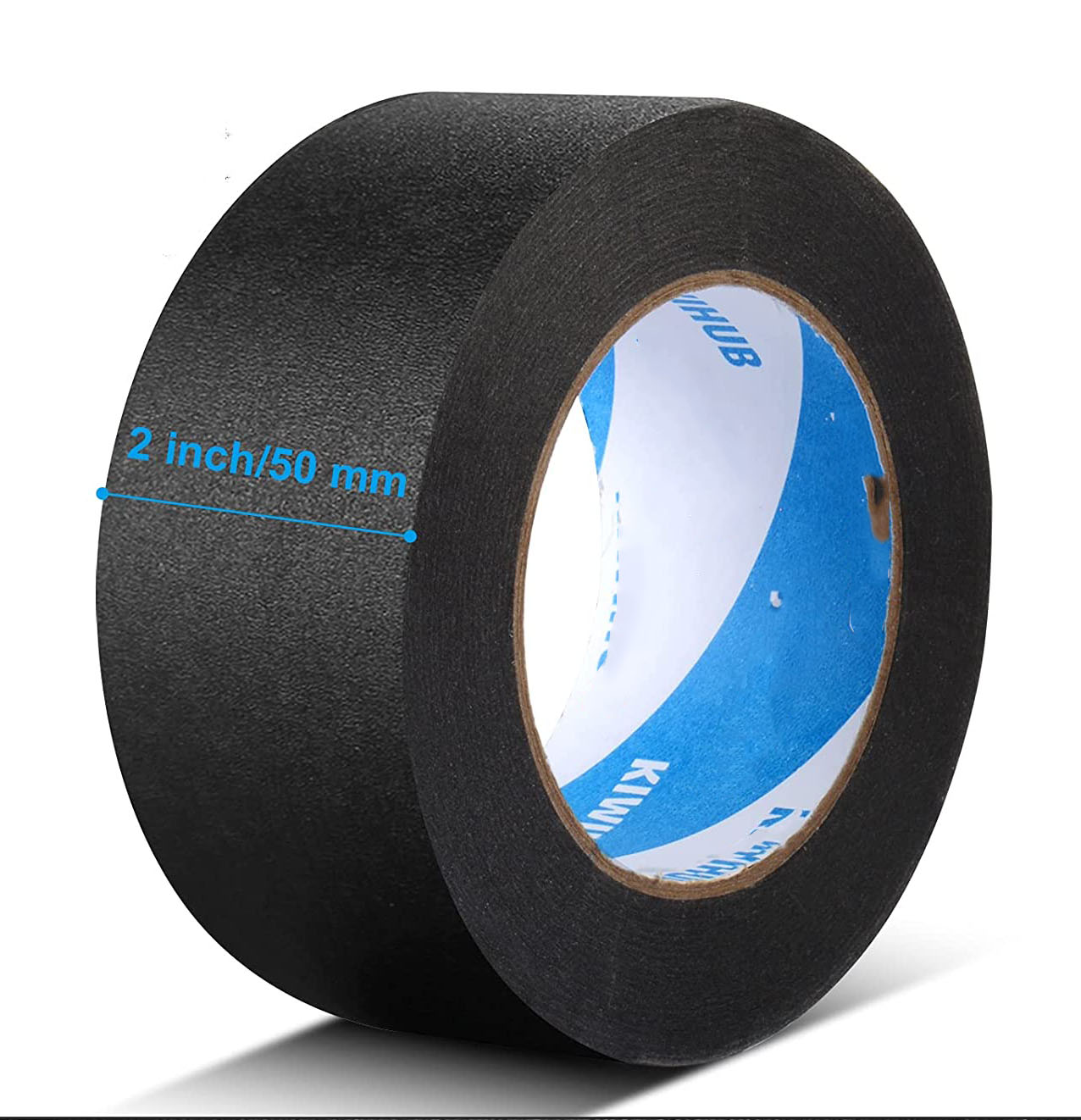 Black Painters Tape,2x55 Yards X 1Rolls - Medium Adhesive Masking Tape for  Painting,Labeling,DIY Crafting,Decoration and School Projects,,F80339 