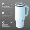 thumbnail image 3 of TAL 32oz Stainless Steel Skye Tumbler with Flip-Up Straw, Light Blue Shimmer, 3 of 8