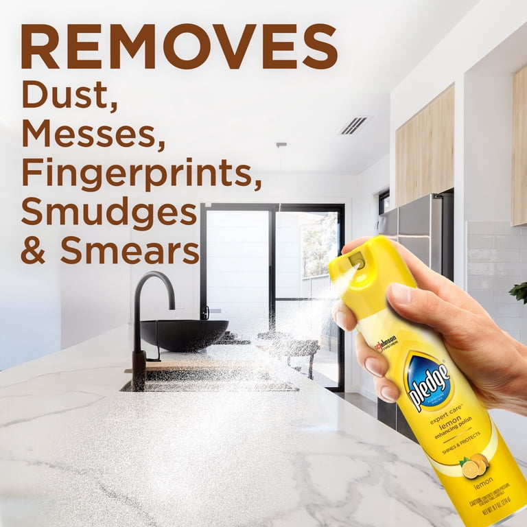 Pledge Expert Care Wood Polish, Lemon, 9.7 oz., 3-Pack photo 3