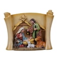 thumbnail image 2 of Estatua de la Sagrada Familia católica con pergamino religioso, decoración de mesa, colección navideña, escultura del nacimiento de Jesús, 5,5 x 1,7 x, 2 of 9
