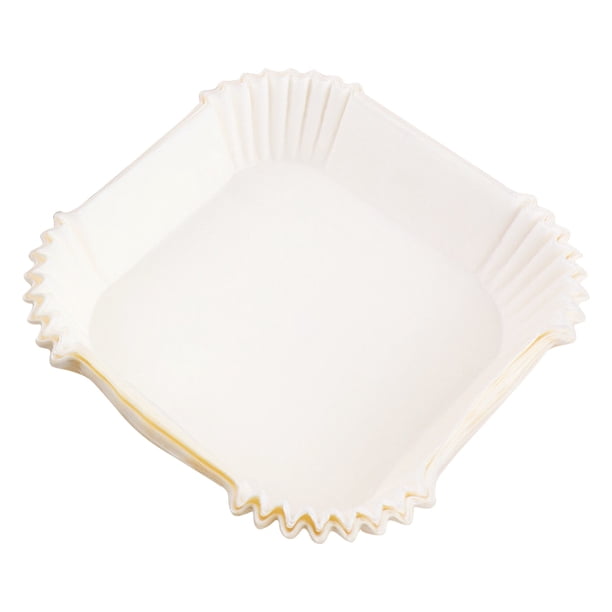Revestimientos de papel desechables para freidora de aire cuadrados, revestimiento de papel pergamino blanco para freidora de aire, 100 unidades, papel para hornear para asar en microondas