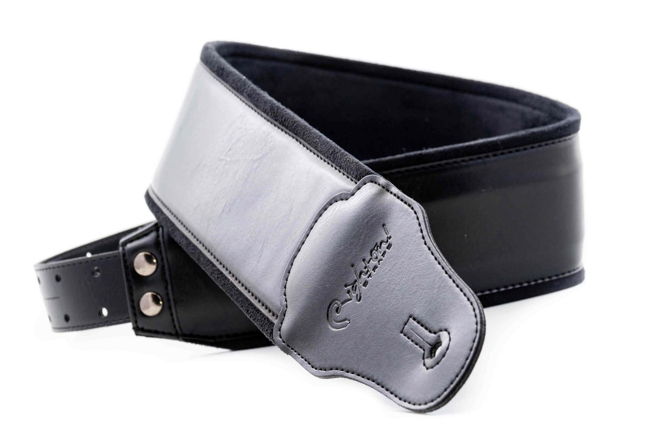 RightOn! Bassman Charm-80 Bass Guitar Strap - Black