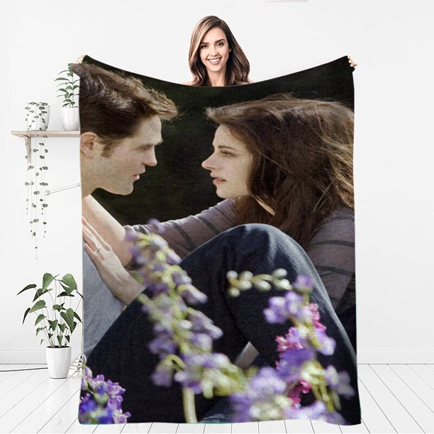 Couverture de pique-nique en peluche douce imprimée Twilight, jeté de canapé-lit, couverture de glouton moderne, dessin animé8130x150cm(51x59 in) zhangyuxiang unisex