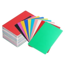 Uxcell 200Pack 86 x 54 x 0.21mm Anodized Aluminum Blank Metal Business Cards, Multicolor
