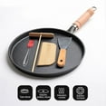 thumbnail image 2 of 26Cm Thickened Cast Iron Non-Stick Frying Pan Cake Pancake Crepe Maker Flat Pan, 2 of 8