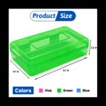 thumbnail image 2 of Paquete de 6 Cajas de LáPices de PláStico Estuche una Granel Caja de LáPices con Capacidad de Colores Surtidos Estuche de LáPices Transparente con Tapa una PresióN, 2 of 5