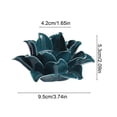 thumbnail image 3 of FYHALE Hand-Sculpted Ceramic Candle Holder for Home Decor, Candlelight Dinners, Festive Table Centerpiece, Romantic Ambient Lighting, Flower-Inspired Decorative Accent, Green, 3 of 6