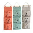thumbnail image 1 of Bolsa de almacenamiento para colgar en la pared, organizador para estética de dormitorio, impermeable, sobre la puerta, organizador de armario con control remoto, 3 uds., 1 of 5