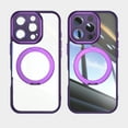 thumbnail image 6 of Designed for iPhone 14 Pro Max Kickstand Case with Camera Lens Protector Film [Rotatable Ring Holder Stand] Clear Rugged Shockproof Protective Phone Case for iPhone 14 Pro Max Wowen Men, Darkpurple, 6 of 10