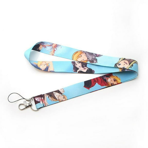 Anime Source Fullmetal Alchemist Manga Blue Character Lanyard Keychain ID Badge Holder