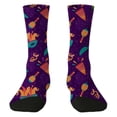 thumbnail image 3 of Compression Socks for Women Cute Animal Knitted Mid Calf Soft Comfort Mens Socks Blue One Size, 3 of 7
