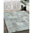 thumbnail image 2 of Ahgly Company Indoor Square Contemporary Gunmetal Gray Patchwork Area Rugs, 6' Square, 2 of 6