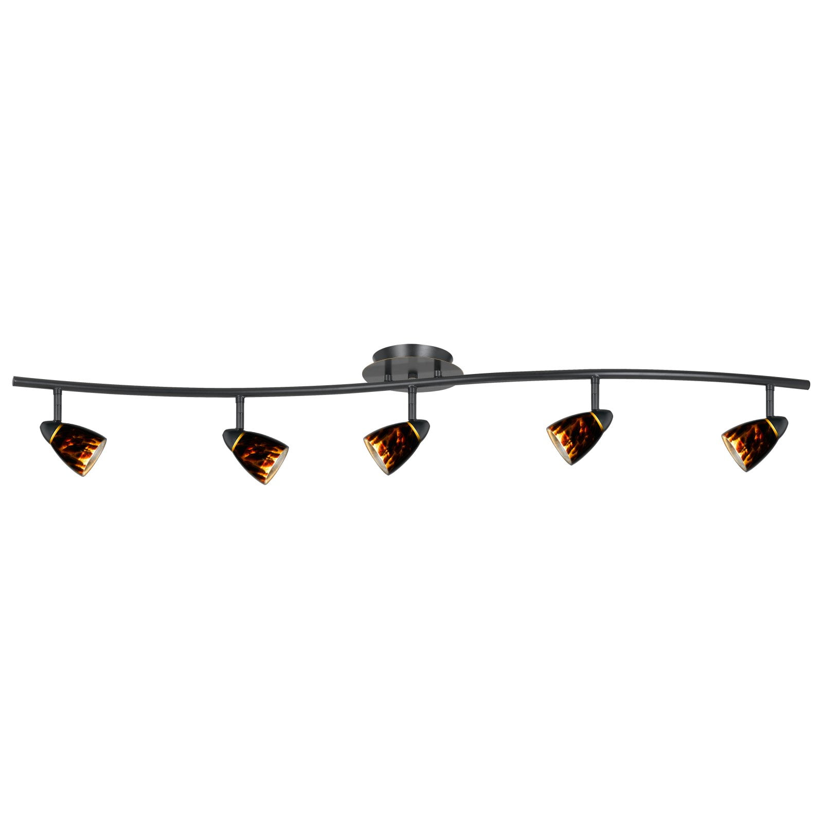 Serpentine 5 - Light Brushed Steel / Silver Track Lighting