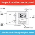 thumbnail image 4 of Lux Pro 4905139 Thermostat à Levier de Chauffage et de Refroidissement, 4 of 5