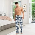 thumbnail image 6 of FORMRS Mens Pajama Pants with Pockets Sleepwear Lounge Bottoms Sizes S-2XL, Blue Cats and Hearts, 6 of 7