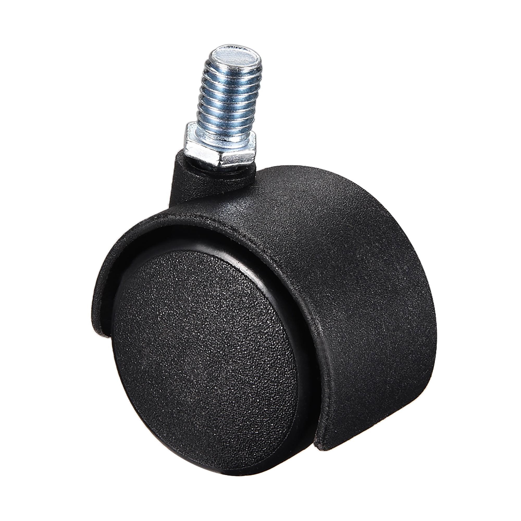 1.5'' Rubber Swivel Stem Caster Wheel Replacement M10 for Carts Chairs 