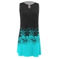 thumbnail image 3 of WILLBEST Vestidos Casuales para Mujer Vestido Suelto de Verano para Mujer, sin Mangas, Estampado Floral, Cuello En V, Ahuecado, Informal, para Playa, Minivestido XXXGrande, 3 of 3