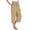 Khaki, variant on DuoJiaJ Womens Cotton Linen Capri Pants Summer Wide Leg High Waist Casual Pant with Pockets Beach Travel 2026 Black L