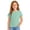 Mint Green #029, variant on Girls Short Sleeve T Shirt Kids Crew Neck Basic Tee Regular Fit School Summer Layering Play Casual Top