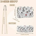 thumbnail image 4 of FORMRS Women Crossbody Purse with Chain Strap Vegan Leather Shoulder Handbag, Black Cartoon Snowmen, 4 of 7