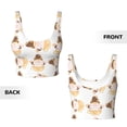 thumbnail image 5 of Lsque Cute Bee Gnome Printed Women'S Sports Bra, Compression, Moisture Wicking, High-Impact Sports Bra For Women,Supportive sports bra-XX-Large, 5 of 9