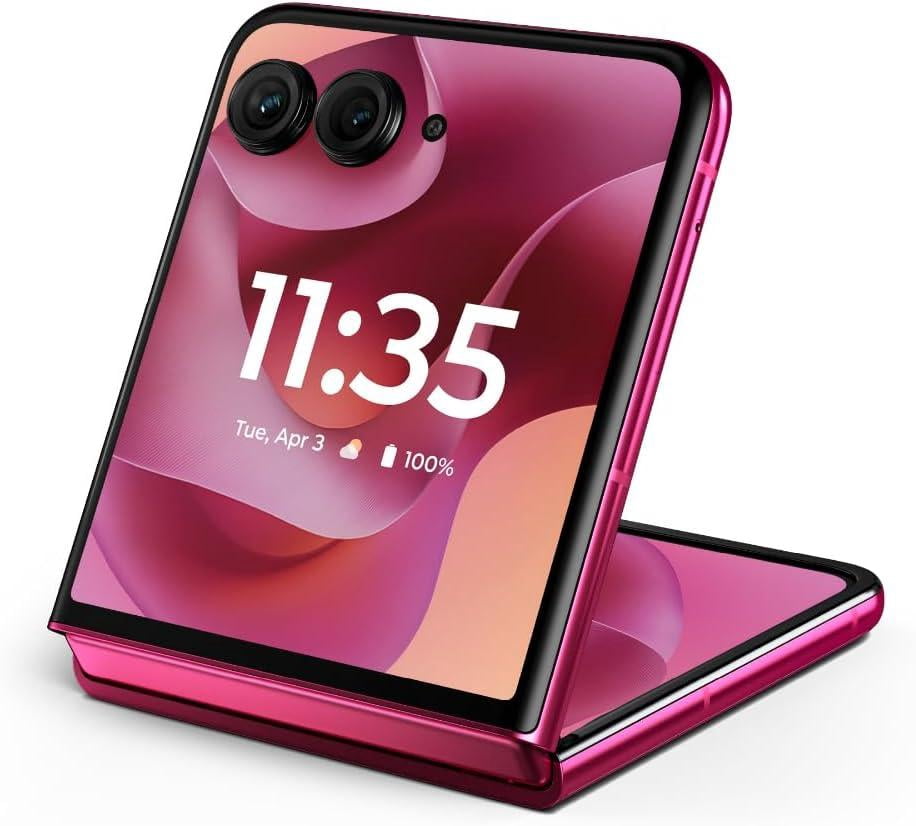 Motorola Razr+ 2025 | Unlocked | Made for US 12/256GB | 50MP Camera | Hot Pink