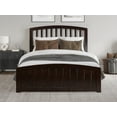 thumbnail image 6 of AFI Quincy Queen Solid Wood Low Profile Platform Bed with Matching Footboard, Walnut, 6 of 11