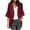 Red, variant on Otntypg Lightweight Thin Cardigans for Women Casual 3/4 Belled Sleeve Open Front Cardigan Tops Loose Fit Chiffon Bolero Shrug Pink#01 S