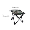 thumbnail image 2 of Mobutofu 2Pcs Fishing Chairs Camouflage Canvas Foldable Stool for Outdoor Activities Traveling 21.6X13.0In, 2 of 8
