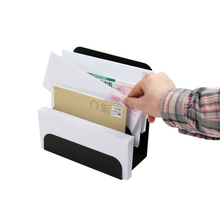 Mind Reader - Vertical Desk Organizer - Black