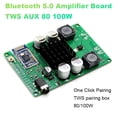 thumbnail image 2 of Placa Amplificadora Bluetooth 5.0 TWS AUX 80/100W Puerto Serie para Cambiar el Nombre MóDulo EstéReo Mono Amplificador EstéReo InaláMbrico, 2 of 5
