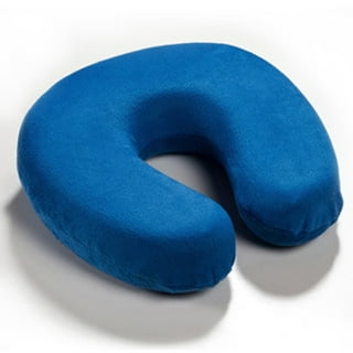 Buffalo Bills Wave Memory Foam U-Neck Travel Pillow - Blue