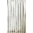 thumbnail image 5 of Martha Stewart Laguna Stripe, Valance & Tiers 3-Piece Set, Gray Indoor Curtain, Polyester, Valance: 54"W x 14"L Tiers: 27"W x 36"L Adult, 5 of 5