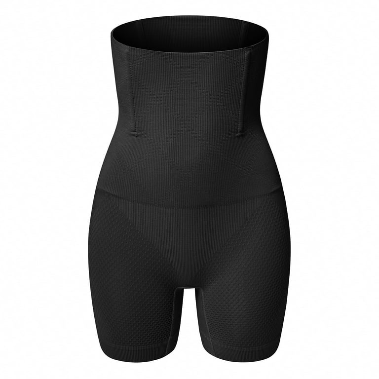 ALigoa Women Tummy Control Shapewear High-Waisted Underdress Body Shaper  Compression Bodysuit, Black, XS 