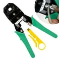 thumbnail image 2 of Crimp Tool Kit Ethernet Crimper Available For Insulated Nylon Connectors and Electrical Wire Connectors Crimping Tool RJ45 (8P), RJ12 (6P), and RJ11 (4P), 2 of 9