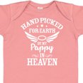 thumbnail image 4 of Inktastic Handpicked for Earth by My Pappy in Heaven with Angel Wings Boys or Girls Baby Bodysuit, 4 of 5