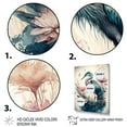 thumbnail image 3 of Designart Cute Heron Floral Art VI Canvas Wall Art, 3 of 5
