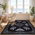 thumbnail image 3 of Design&I 4'x6' Washable Area Rug Moody Eccentric Serpentine Lunar Eclipse Fantasy Constellation Art for Home Office, Under Desk, Snag-Free Skid-Resistant Medium, 3 of 7