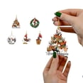 thumbnail image 3 of De Pollo Con Gorro Navideño, Bufanda, Adorno Colgante Para Árbol De Navidad, Decoración Para Fiesta Navideña Serendint HA040077-03, 3 of 6